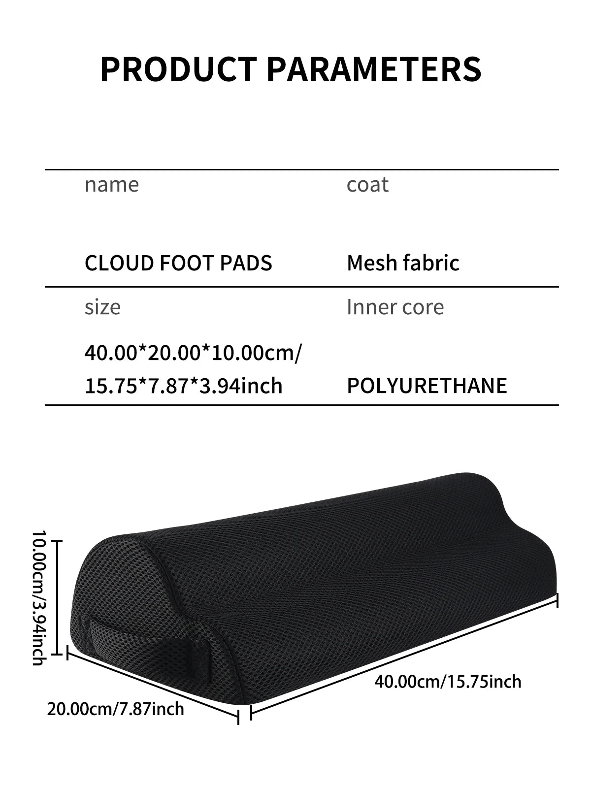 ERGOLISTIC Memory Foam Footrest