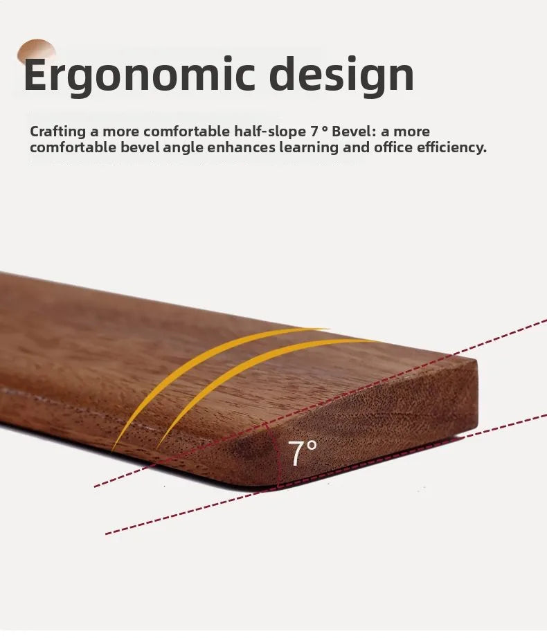 ERGOLISTIC Wooden Keyboard Wrist Rest